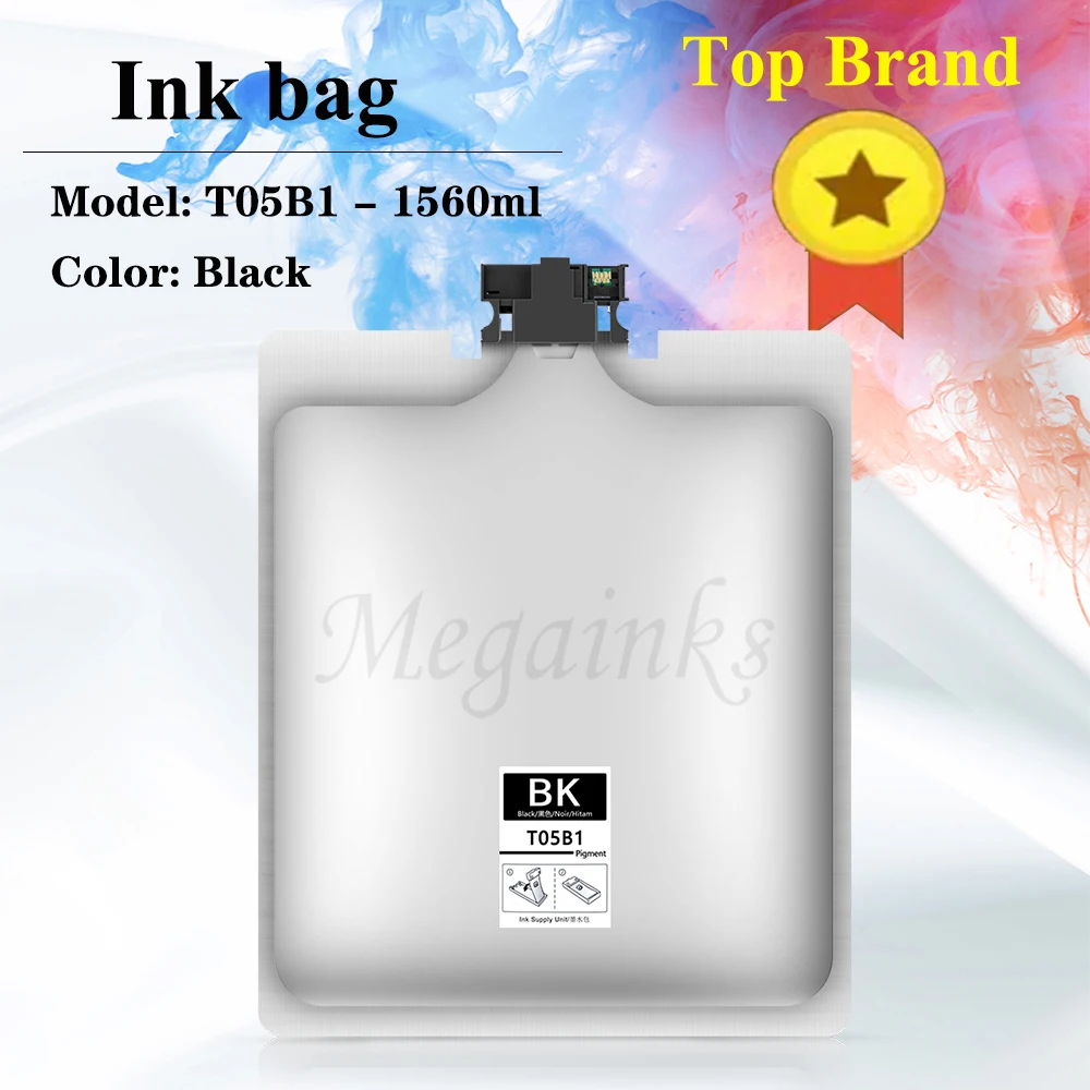 T05B1 T05B2 T05B3 T05B4 Pigmen Ink Bag For Epson WF-C878R WF-C879R C878R C879R With Chip T05B Ink Pack BK C M Y