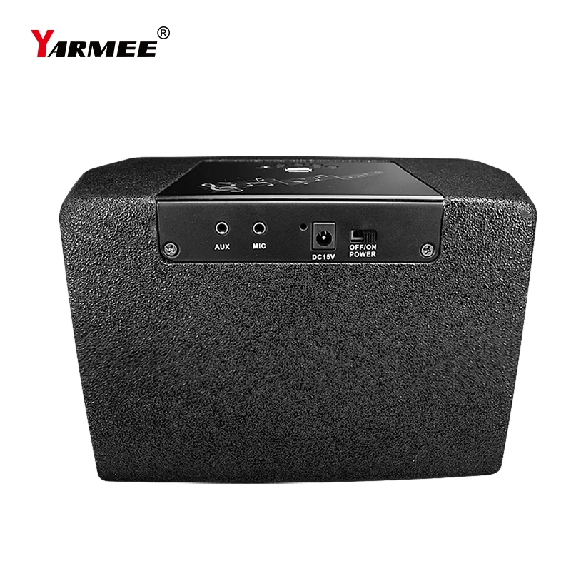 YARMEE Sistem Nyanyian Karaoke Nirkabel Profesional dengan 2 Mikrofon Bluetooth Speaker Vioce Amplifier untuk Rumah Pesta KTV