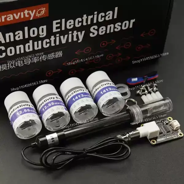 Analog Conductivity Sensor (K=1) - Liquid Quality Monitor with Arduino Compatibility