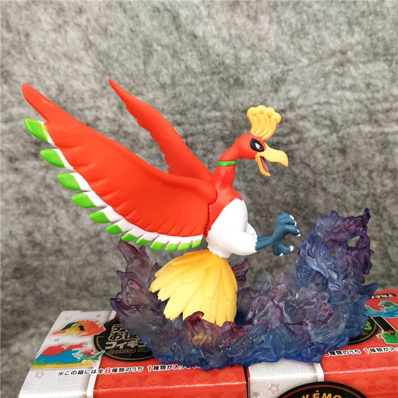 8Pcs/Set New Pokemon Desktop Action Figure Pikachu Lugia Charizard PVC Model Collection Statue Decoration Ornament Accessories