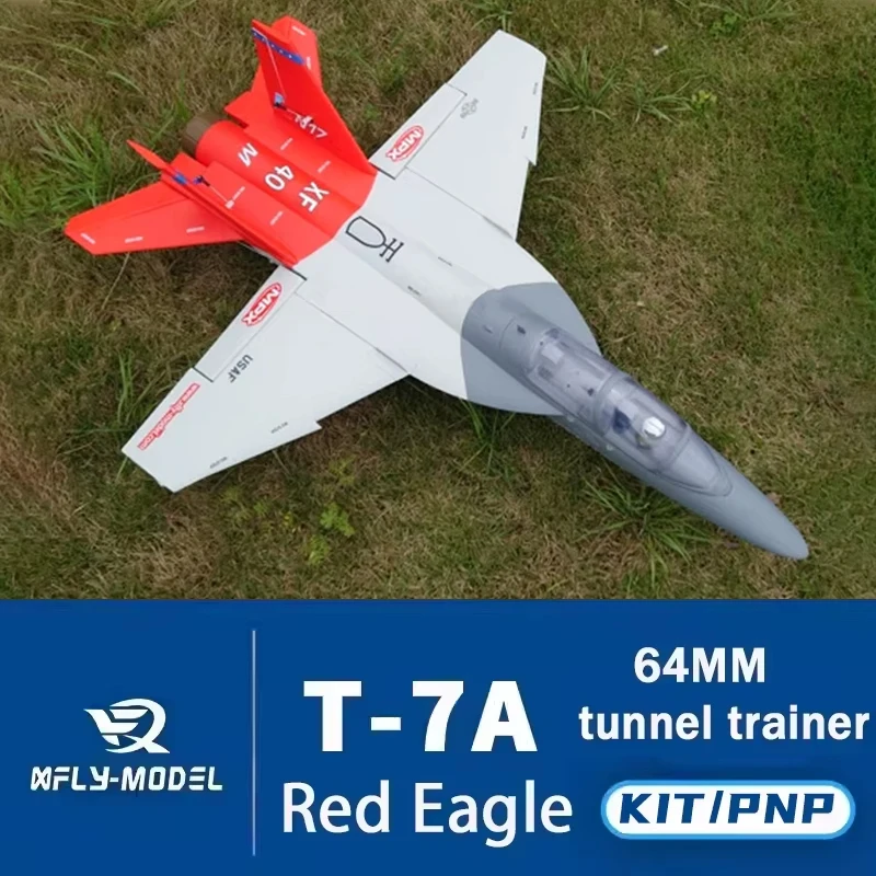 XFly Model T-7A Red Eagle Trainer Jet 64mm EDF Electric Ducted Fan RC Airplane KIT PNP version For Outdoor RC Hobby Enthusiasts