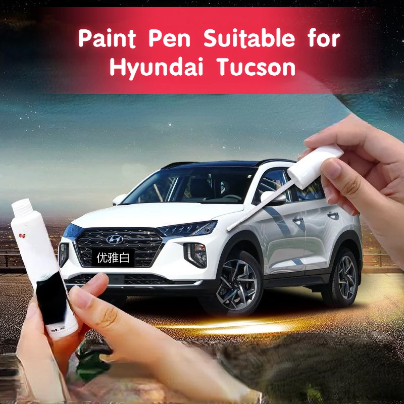 Paint Pen Suitable for Hyundai Tucson Special Car Paint Fixer Ebony Black Original Car Paint Surface Scratch Fabulous Repair