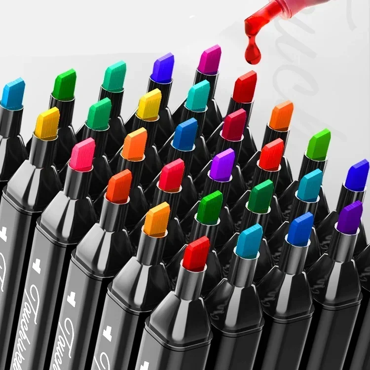 168 Color Marker Pen set Sketch Graffiti Double Head Marker Pen Comic Art Painting Watercolor Korean Stationery