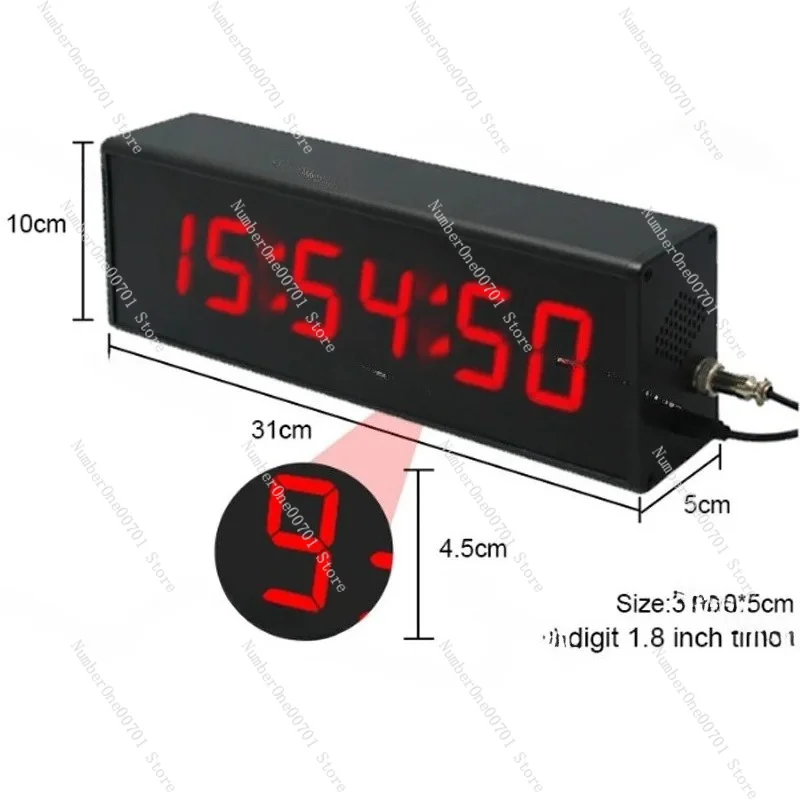 School Quiz Office Programmable Hours Minutes Seconds Light Emitting Diode Countdown Timer with Wired Buttons and Remote Control