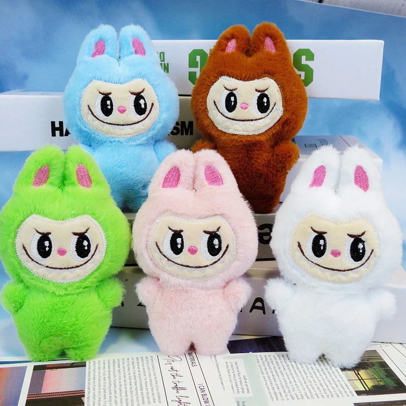 Labubu Cute Doll ciondolo peluche morbido Kawaii peluche zaino accessori peluche bambola regalo di compleanno