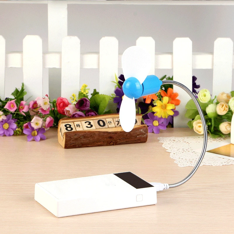 1 Buah Kipas Mini Portabel Kipas Bentuk Ular USB Kipas Pendingin Dapat Disesuaikan Kipas Pendingin Daun Lembut Diam untuk Telepon Komputer Desktop Laptop