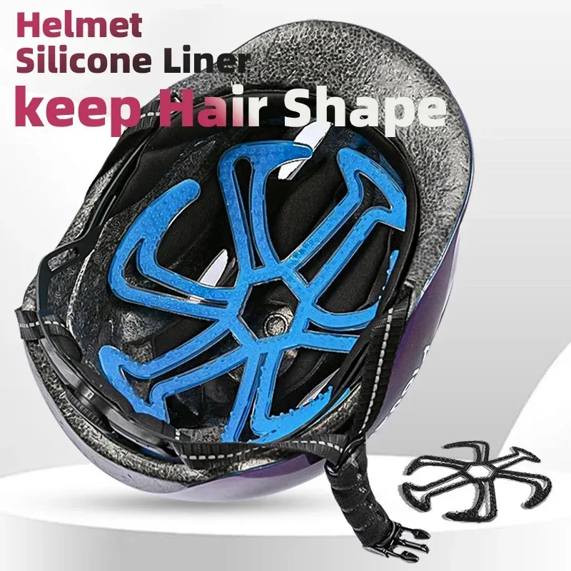 Motorcycle Helmet Silicone Lining Flexible Deformation Resistant Cycling Vehicle Helmet Lining Heat-resistant Well-ventilated co
