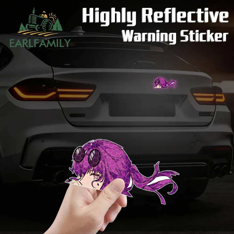 

EARLFAMILY Reflective Kafka Honkai Star Rail Original Car Sticker Peeker Anime Peeker Personality Decal Cartoon Decal Graphics