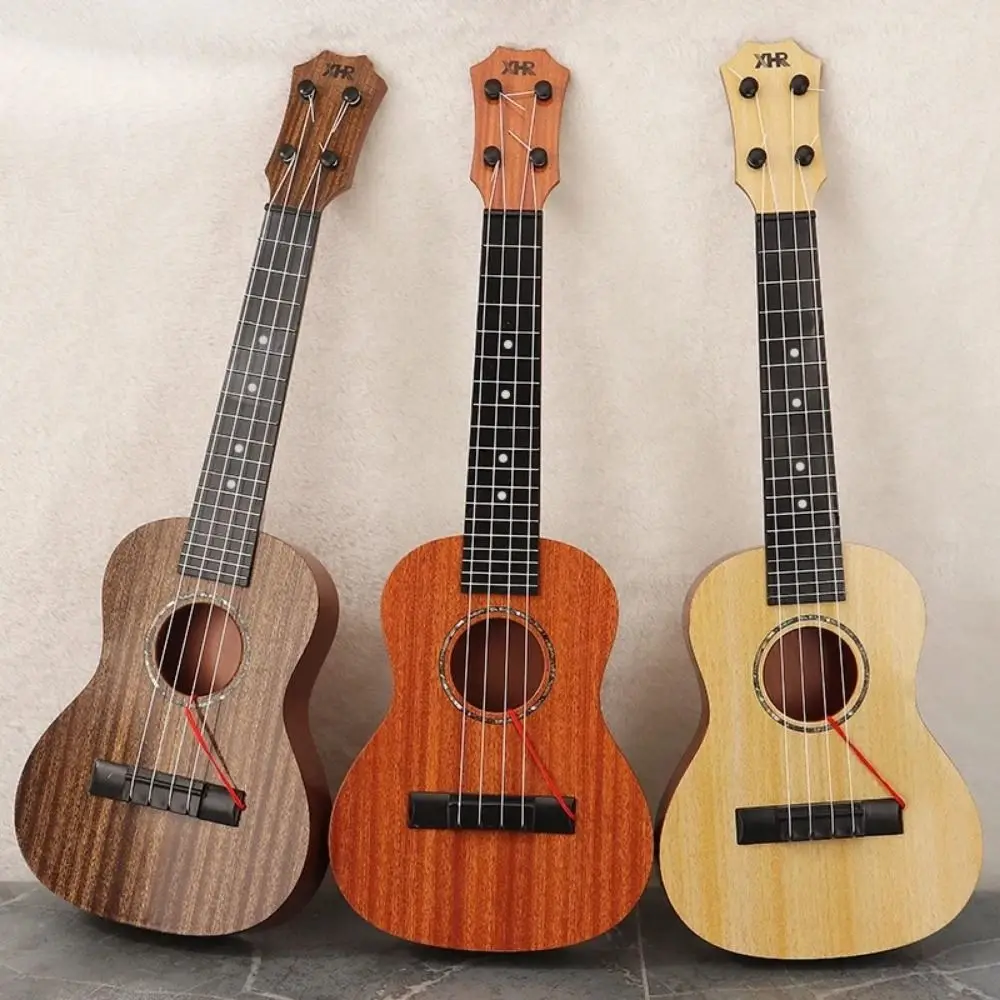 4 Strings Ukulele Musical Instrument Adjustable String Knob Classical Simulation Ukulele Durable Yukrili Small Guitar