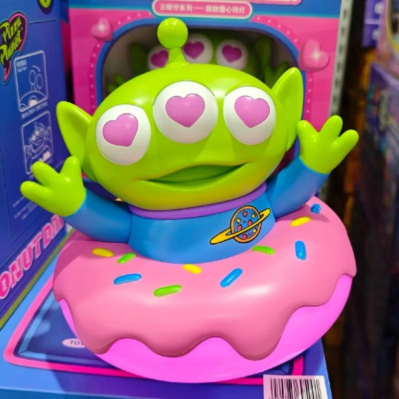 

Disney Alien Hamburg Toy Story Anime Figure Model Pizza Planet Storage Bucket Pizza Planet Usb Night Light Play Toy Gifts