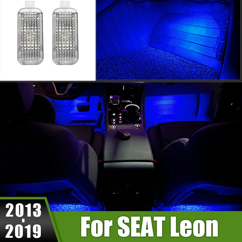 For SEAT Leon 2013 2014 2015 2016 2017 2018 2019 LED Car Interior Decorative Footwell Ambient Light Atmosphere Lamp Accessories