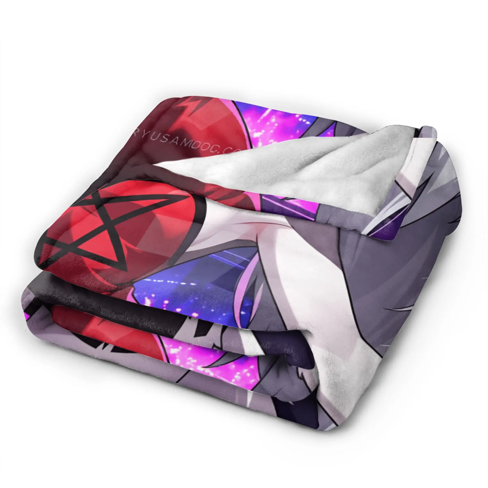 Soft Blanket Boy Girl Camping Loona Throw Blanket Helluva Boss Flannel Bedspread For Living Room Comfortable Sofa Bed Cover