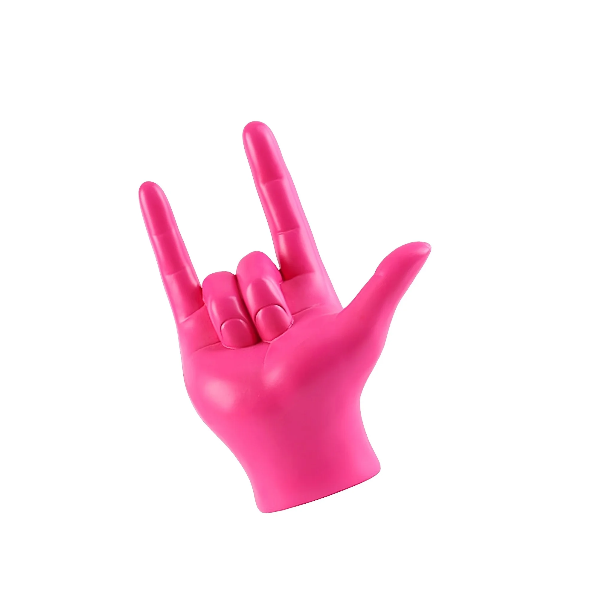 Resin Rock Hand Sculpture Love Sign Gesture Modern Art Decor for Indoor Outdoor Home Yard Patio