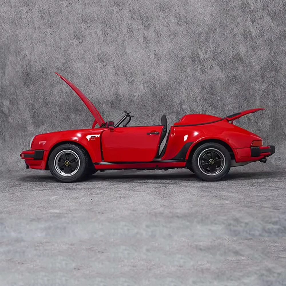 Schuco 1:12 911 Speedster rouge Convertible voiture de sport Simulation alliage moulé sous pression modèle de voiture