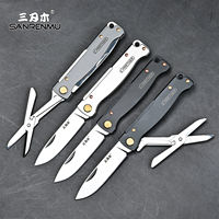 SANRENMU PT711/PT721 Pocket Folding Knife Outdoor Survival Camping Fishing Rescue Multifunction With EDC Knives Self-defense