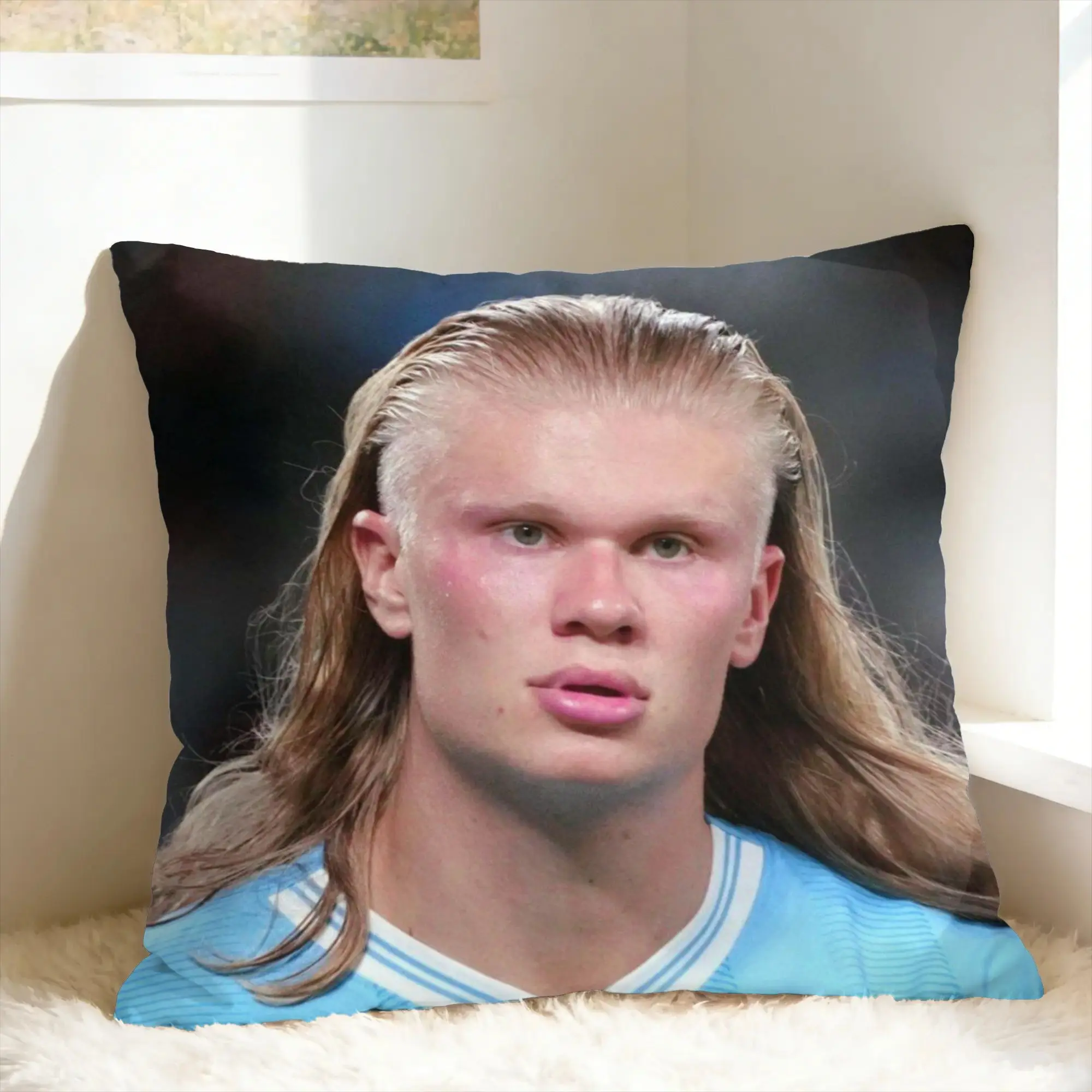 Pillow Case Norway Haaland soccer fan Soft  Pillow Cover For Sofa Car Home Decor Novelty Pillowcases