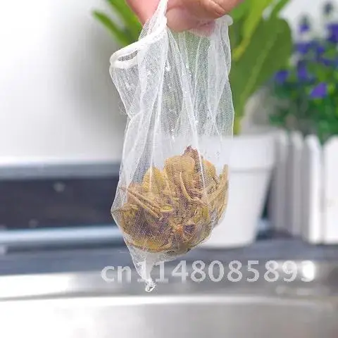 Mesh Sink Filter Bag Prevents Kitchen Trash Bag from Clogging Bathroom Strainer Rubbish Bag 100Pcs/Set