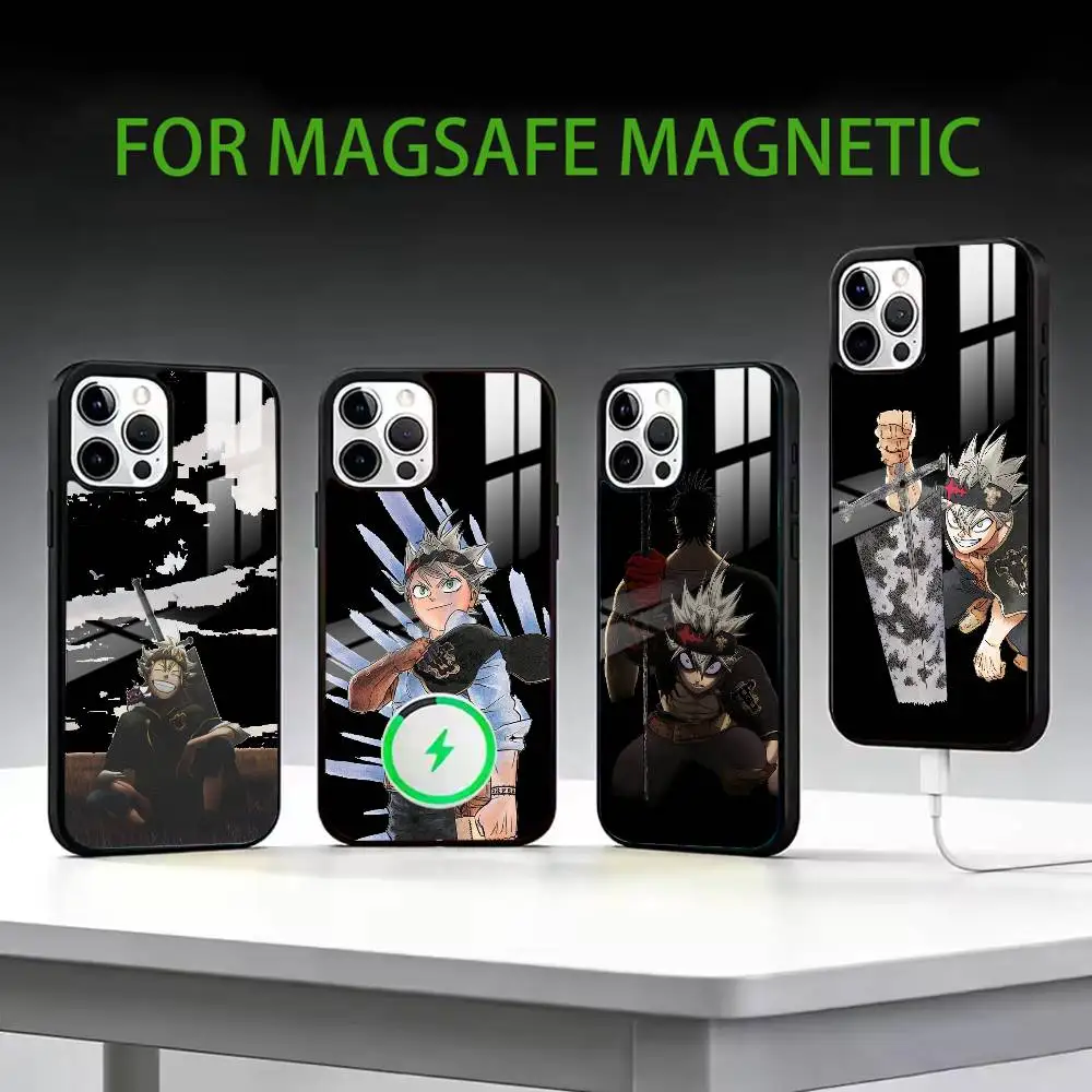 

Anime Cool A-Asta Phone Case For iPhone17,16,15,14,13,12,11 Plus,Pro Max Magnetic For Magsafe Wireless Charging