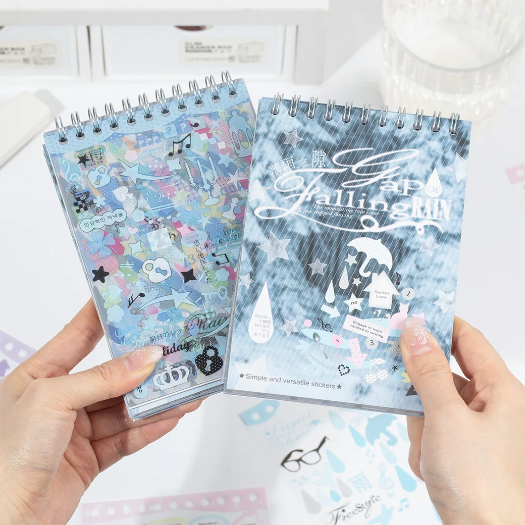 JCAC 30pcs/bagf Die-Cut Coil Stickers: Basic Patterns for Bullet Journals, Decorations, Calendar Markers, and Collages