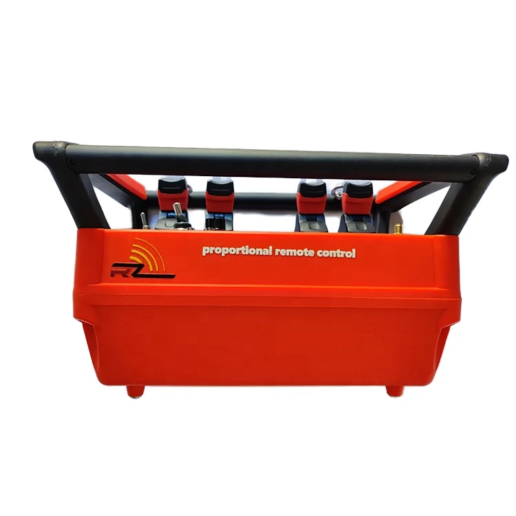 Professional 4 Joystick Rockers Hydraulic Proportions Remote Control Concrete Pump Truck Crane 24V New Farm Loader Motor