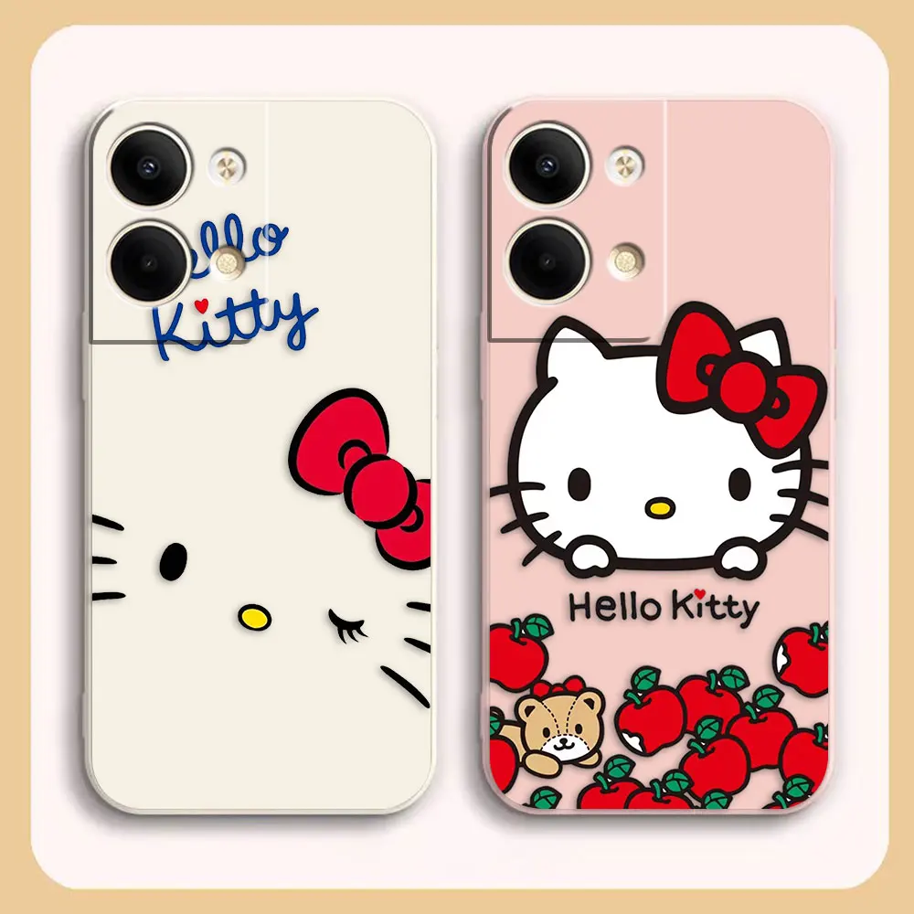 Phone Case For OPPO RENO 8 7 9 6 7SE 5 4 4SE 4 3 4G 5G PRO PLUS Colour Simple Case Cover Funda Cqoue Shell Cute H-Hello K-Kitty