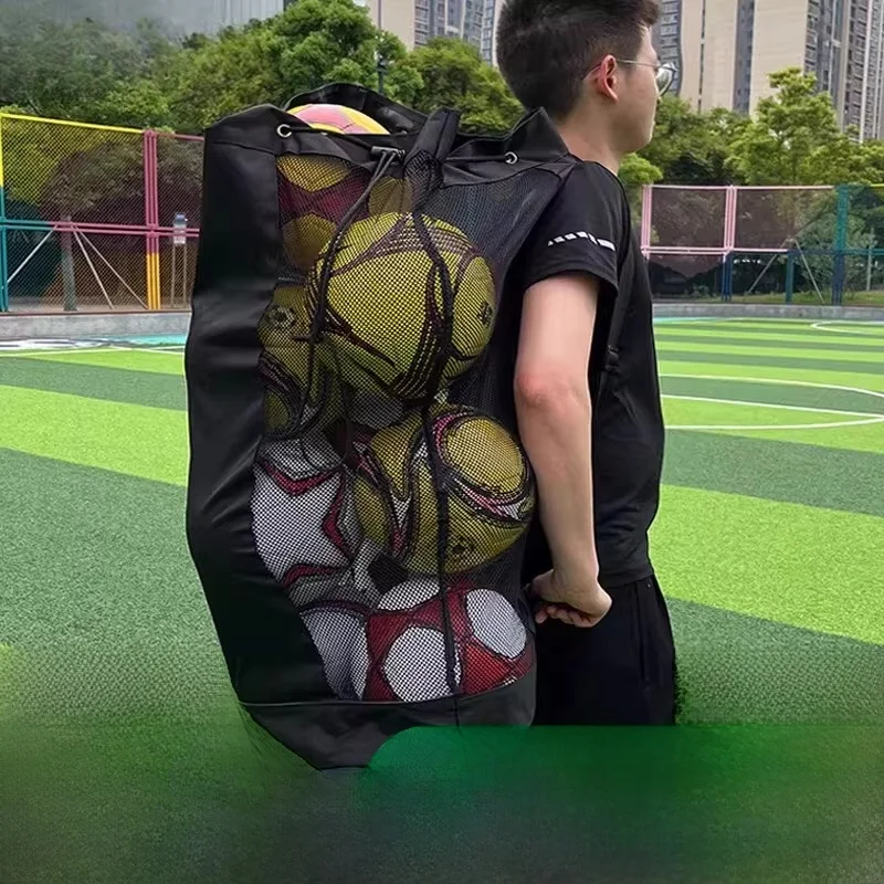

Large Capacity Sports Equipment Bag Basketball Volleyball Training Net Bag Football Match Special Bag Net Pouch for Fans