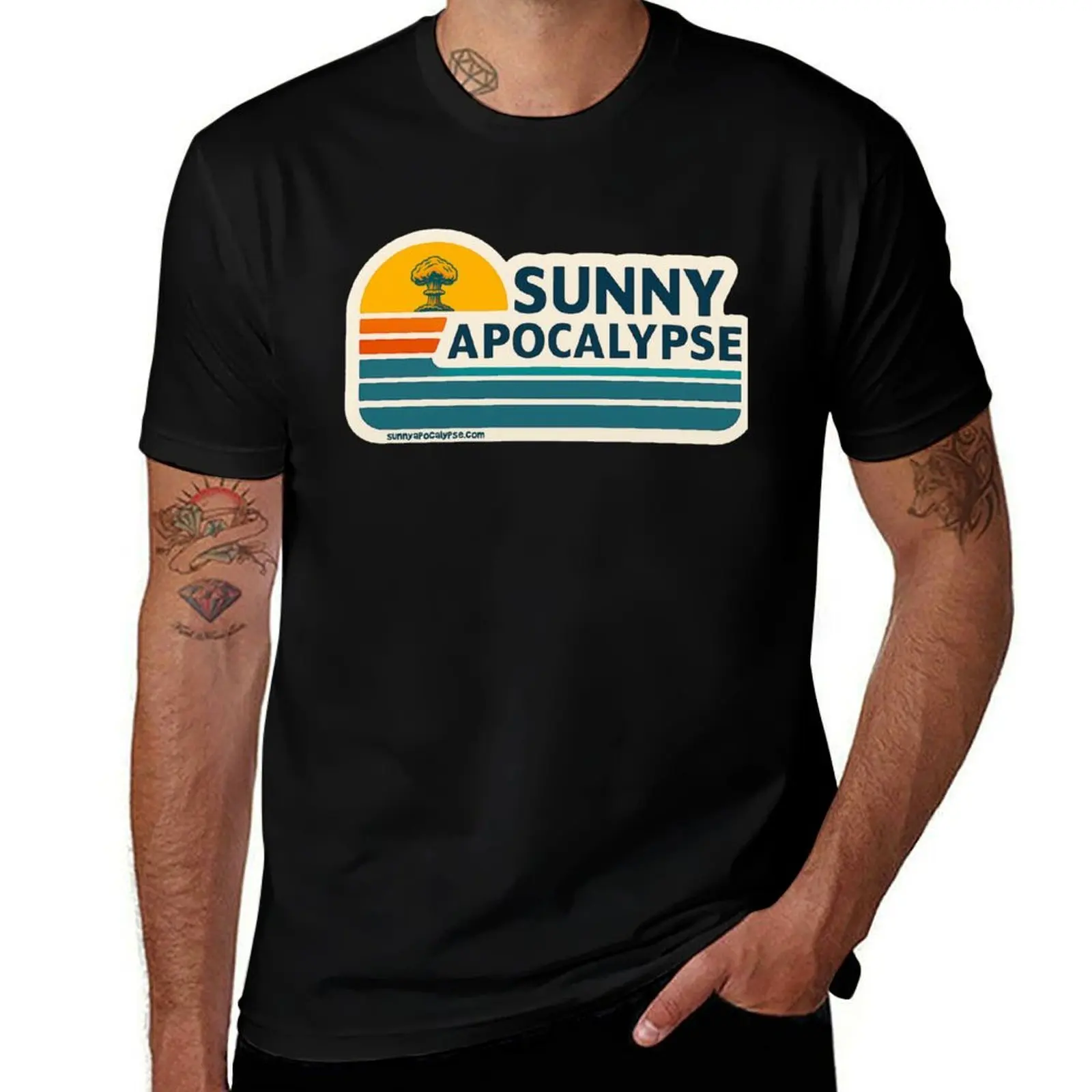 

Sunny Apocalypse Mushroom Cloud Logo T-Shirt anime figures topping blue archive t shirts for men graphic