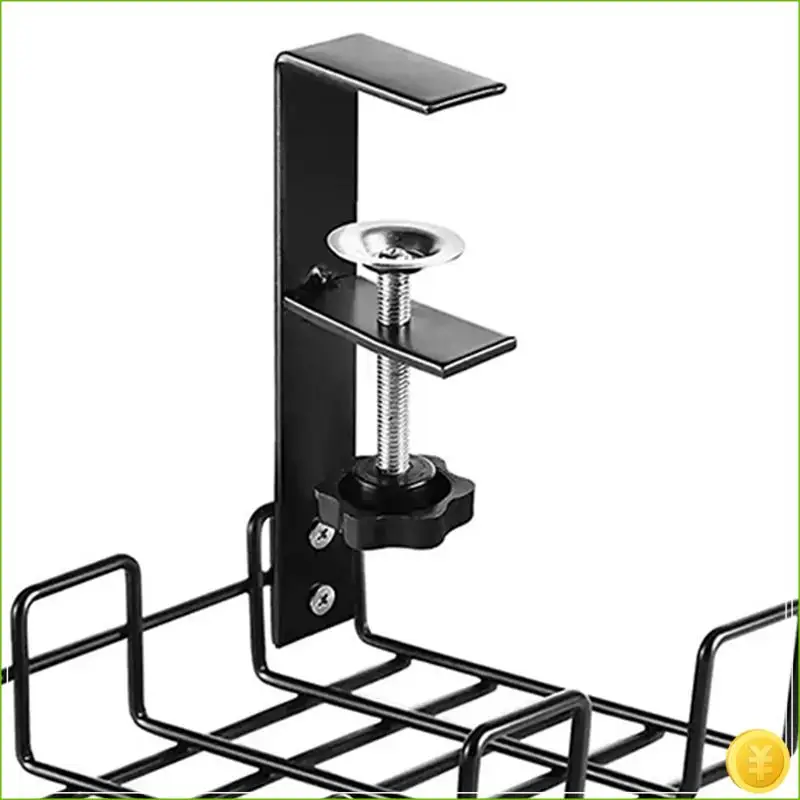 منظم كابلات تحت المكتب، حامل كابل سلكي، منظم سلكي، لا يتطلب حفر