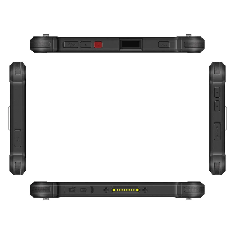 UNIWA T85S 8 Inch Kiosk Mode 4G Rugged Tablet PC 4GB+64GB IP67 MT6765 Helio P35 Android 12 2D 1000 Nits Screen Optional NFC GPS
