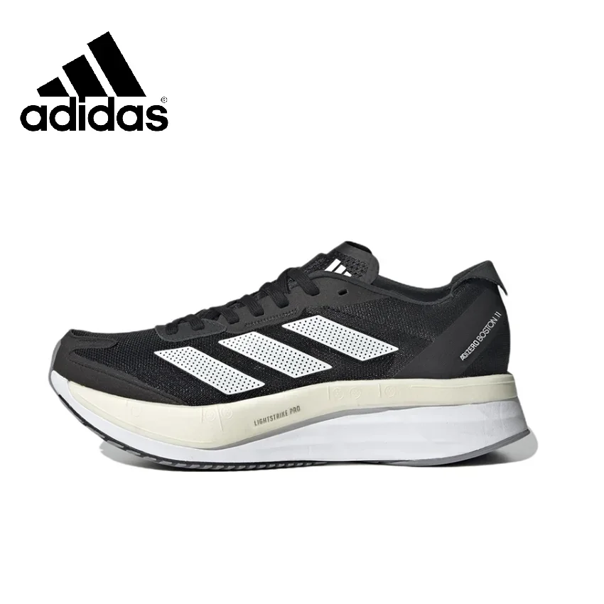 

Adidas Adizero Boston 11 Men's and Women's Marathon Training Running Shoes black Comfort and Breathability Sneaker