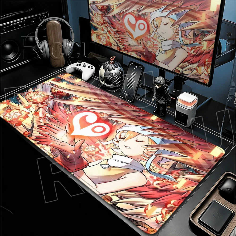 Japan Anime Mousepads Kawaii Speed Locking Edge Keyboard Mat Rubber Non-slip Base Table Pad D-Digimon Laptop Gamer Office Carpet