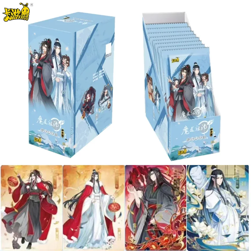 New KAYOU Mo Dao Zu Shi Signature Card Wei Wuxian Lan Wangji Full Set of Game Collection Cards Toys Children's Birthday Gifts