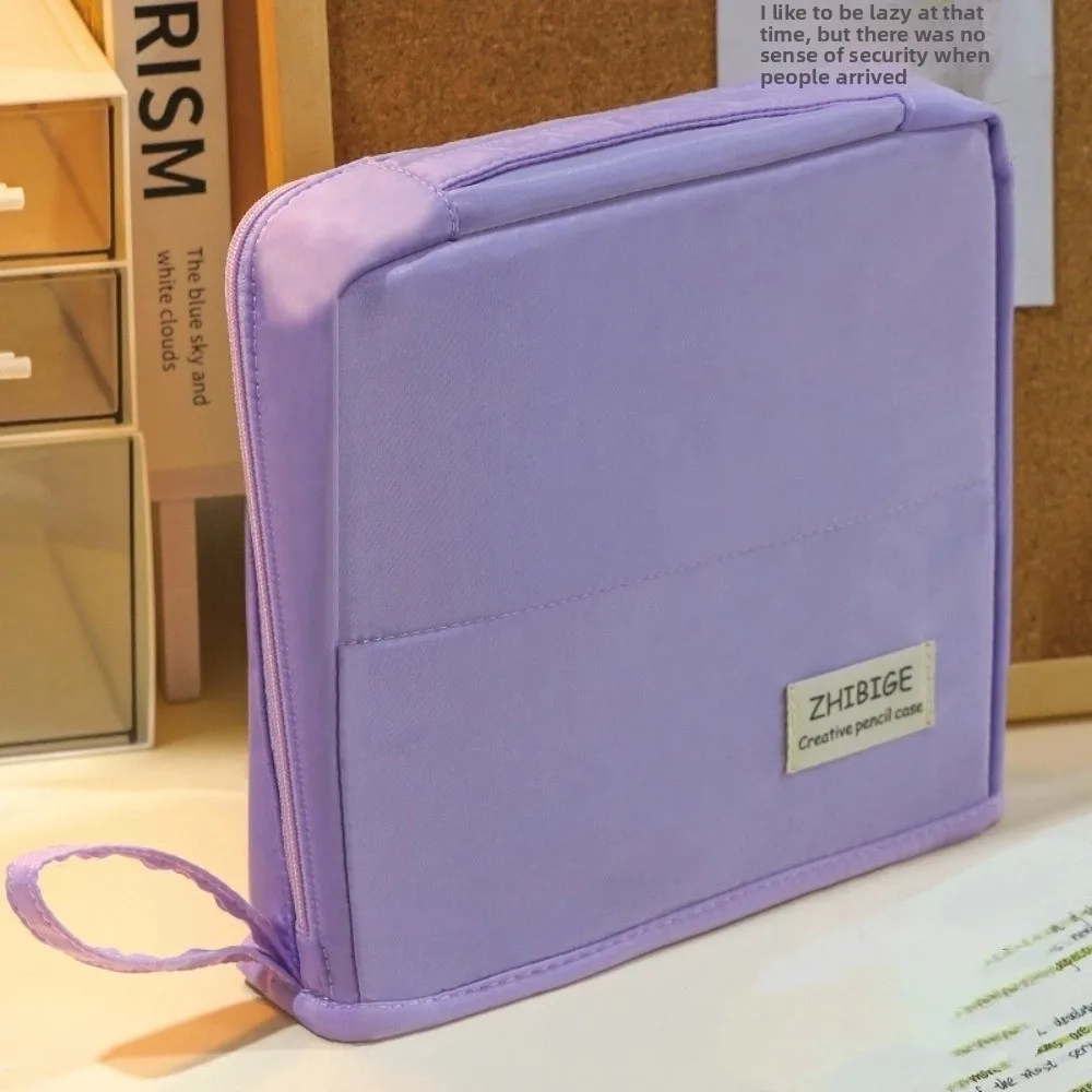 

Large Capacity Folding Pencil Case Multilayer Cosmetics Storage Stationary Holder Zipper Portable Pen Storage Bag