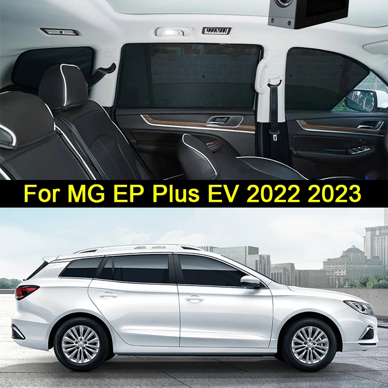 

For MG EP Plus EV 2022 2023 Magnetic Car Sunshade Shield Front Windshield Curtain Car Side Window Sunshades Privacy Accessories