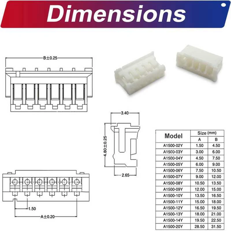 사전 압착 케이블 와이어 커넥터 소켓 키트, ZH1.5MM, DIY 전자 키트용 커넥터, 2 P, 3 P, 4 P, 5 P, 6 P, 7 P, 8 P, 9 P, 10P