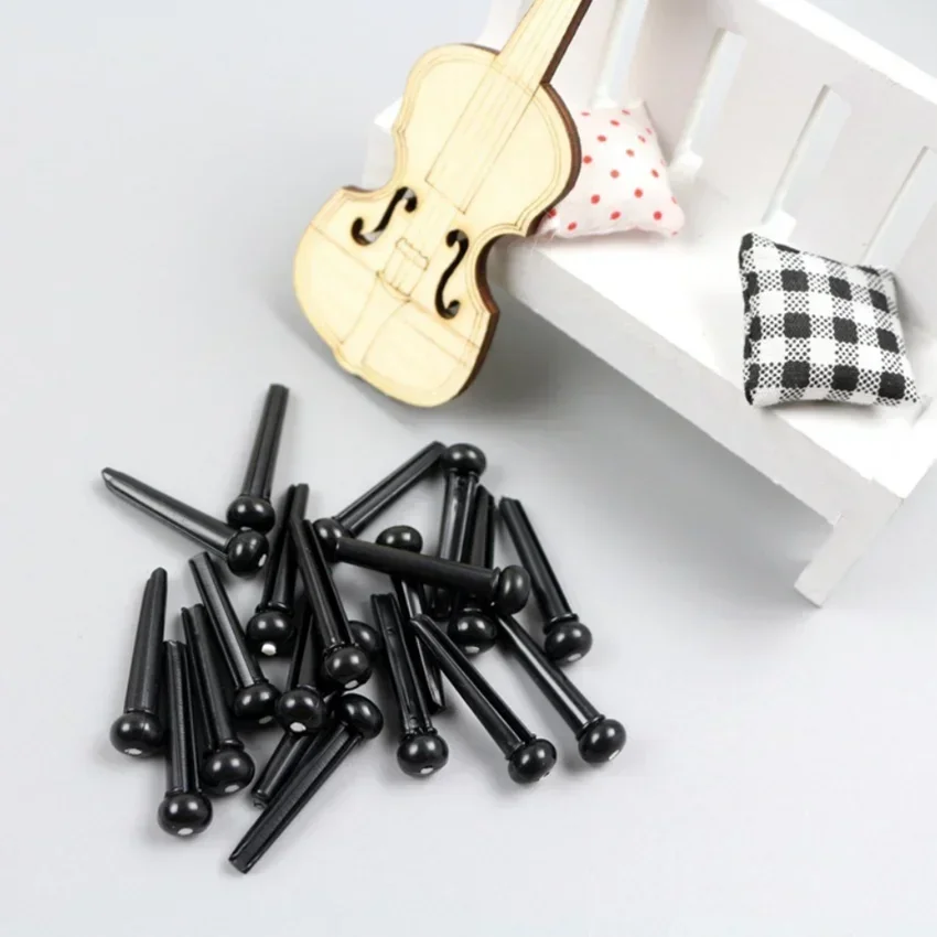 Portable 6-String Guitar Bridge Pins Saddle Nut Acoustic Cattle Tailpiece Plastic Quality Guitar Accessories for Acoustic Guitar