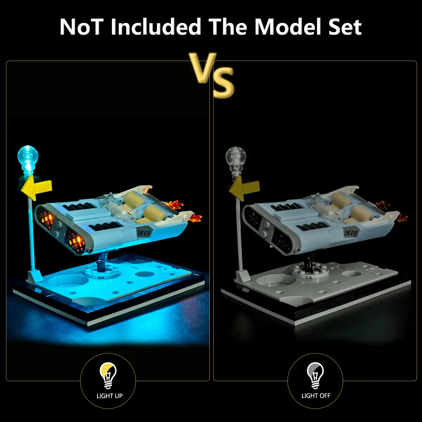 LYBMTWF LED Lighting Kit Compatible with Lego 40789 Flying Moon Car (NOT Include The Model Bricks)