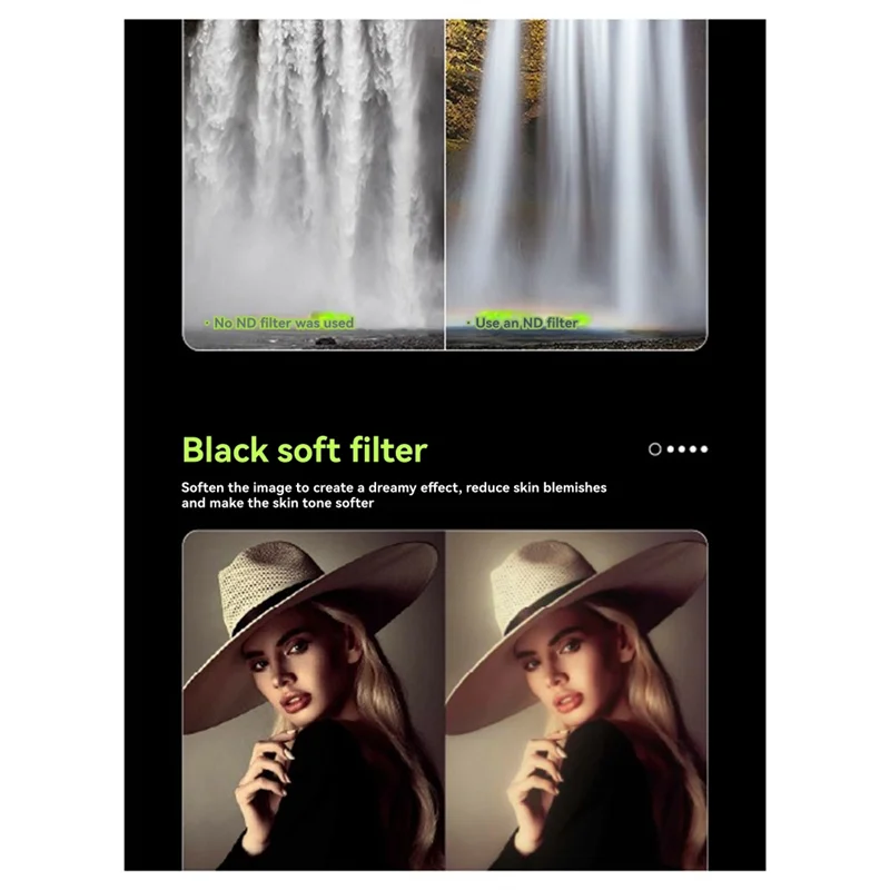 AT93-Camera Lens Protection Accessories For Insta360 Go Ultra- Lens Filters Set CPL/ND8/32/64 Neutral Density Optical Glass