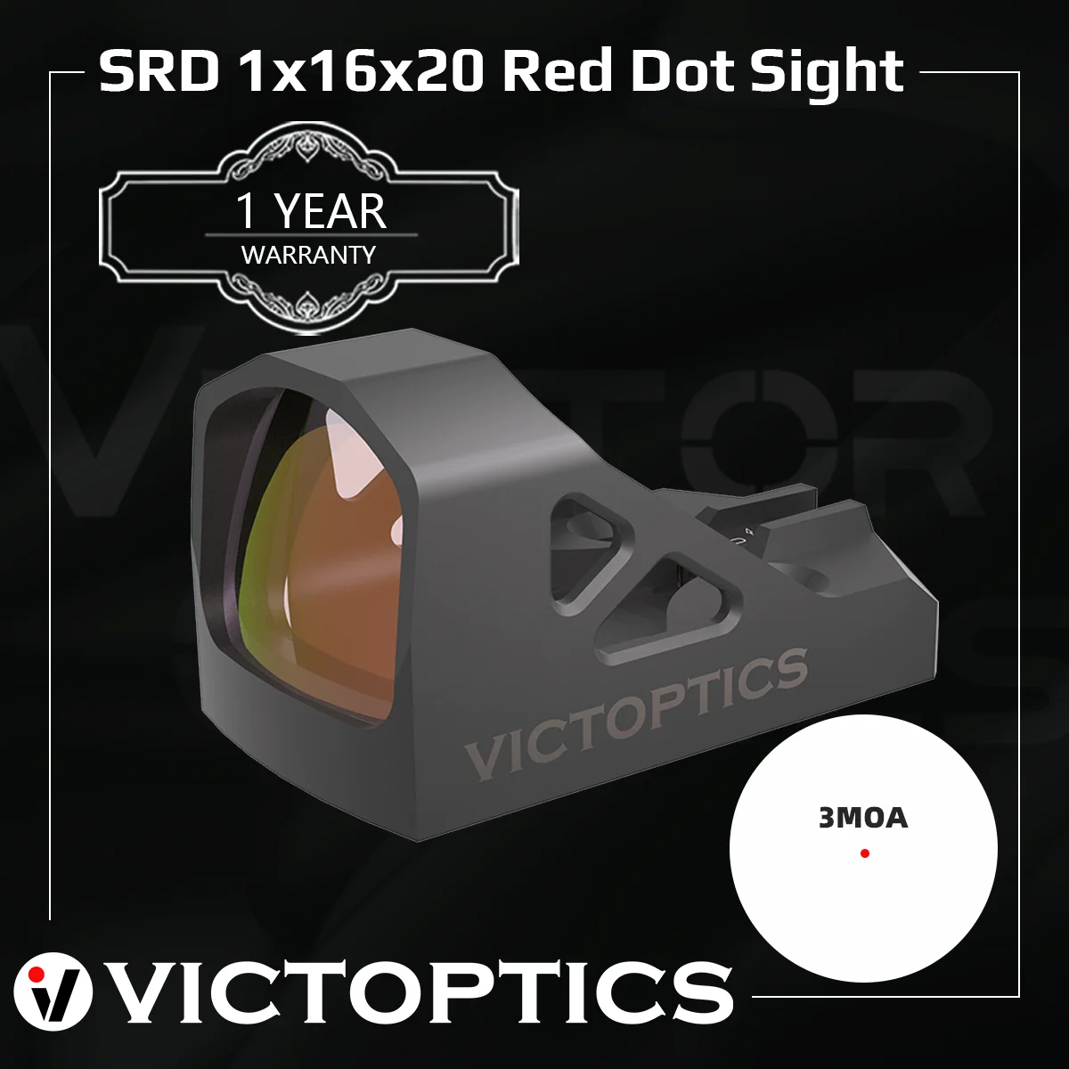 Victoptics Srd 1X16X20 Ultra-Lightweight & Durable Reflex Sight for Shotguns and Tactical Firearms