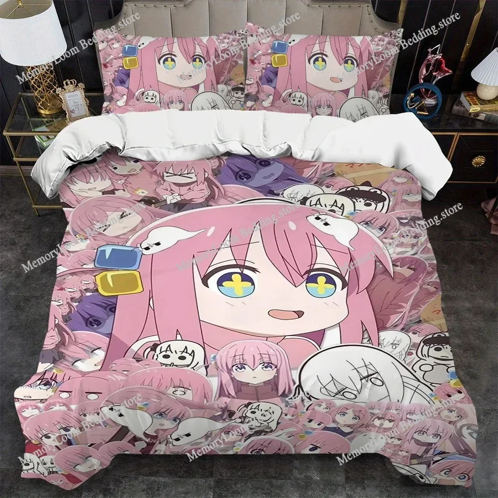 

Bocchi the R-Rock Duvet Cover Set Home Style Bedding Soft Laundry Cotton Bed Student Dormitory Gift Home Textileextile963