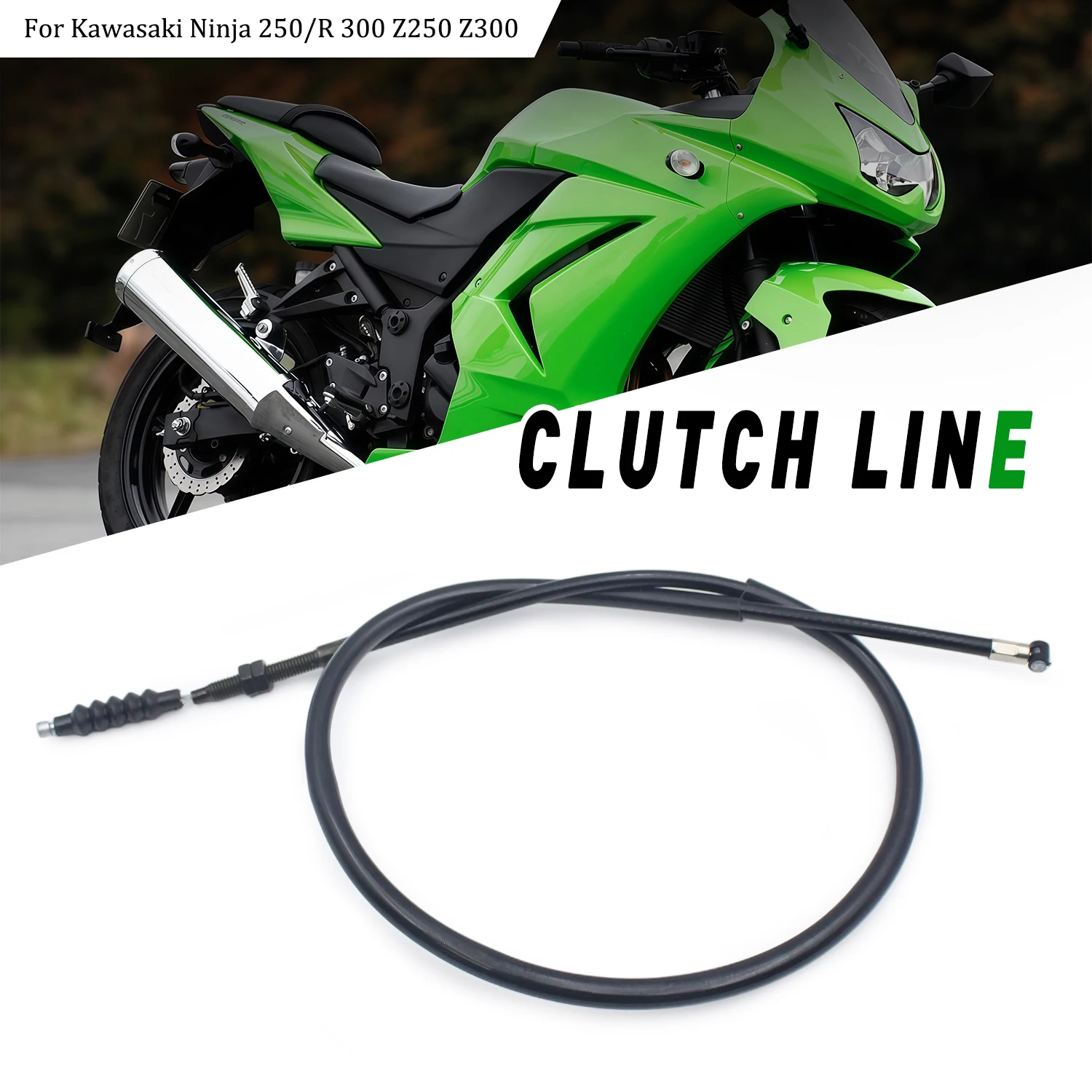 Motorcycle Clutch Wire Control Cable For Kawasaki Ninja 250/R EX250J EX250L/M/R Ninja 300 EX300 Z250 ER250 Z300 ER300