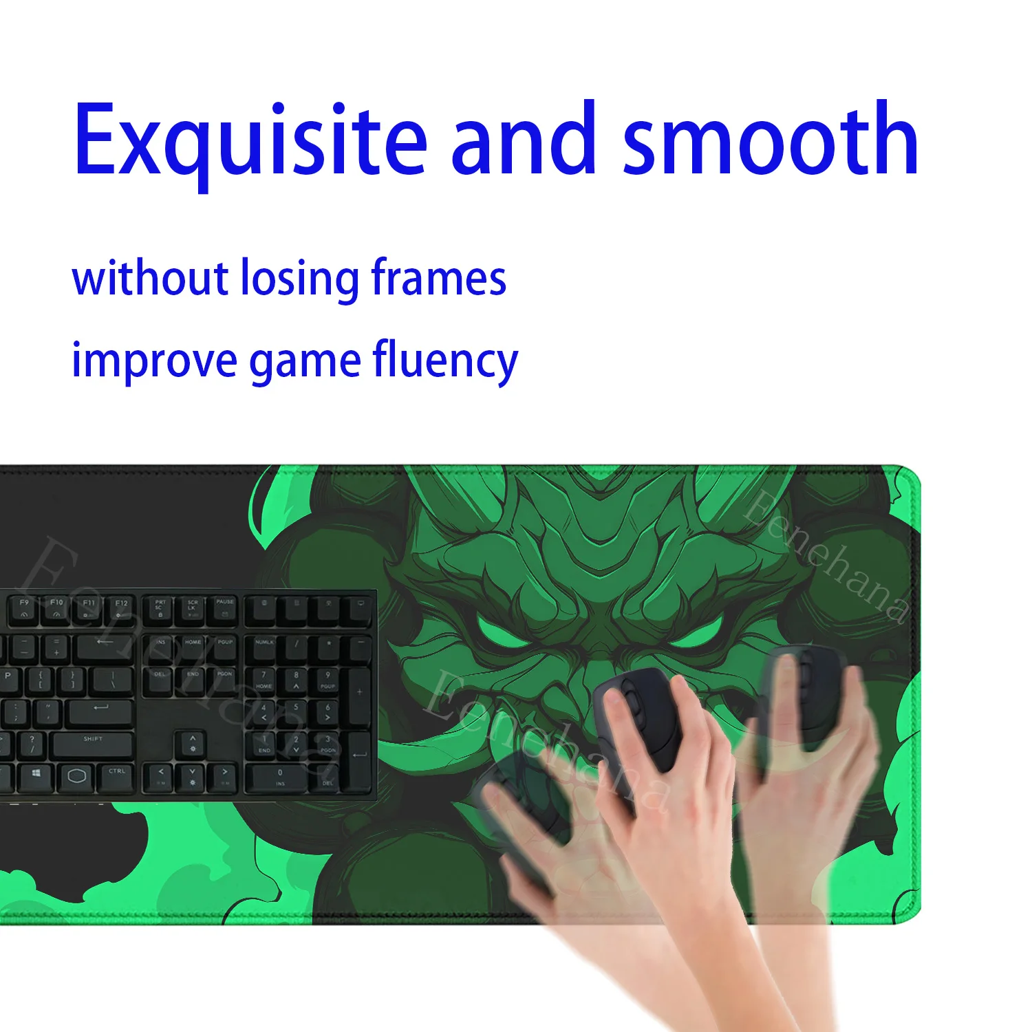 Japanese Samurai Ghost Face Non-slip Mouse Pad Gamer HD Print Devil Mask PC Gaming Mousepad office Accessories Game XXL Desk Mat