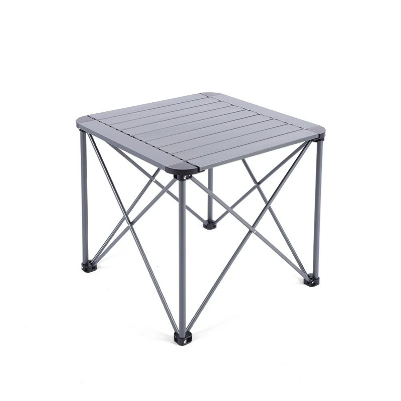 Lightweight aluminum alloy square table outdoor portable folding table stall camping barbecue table