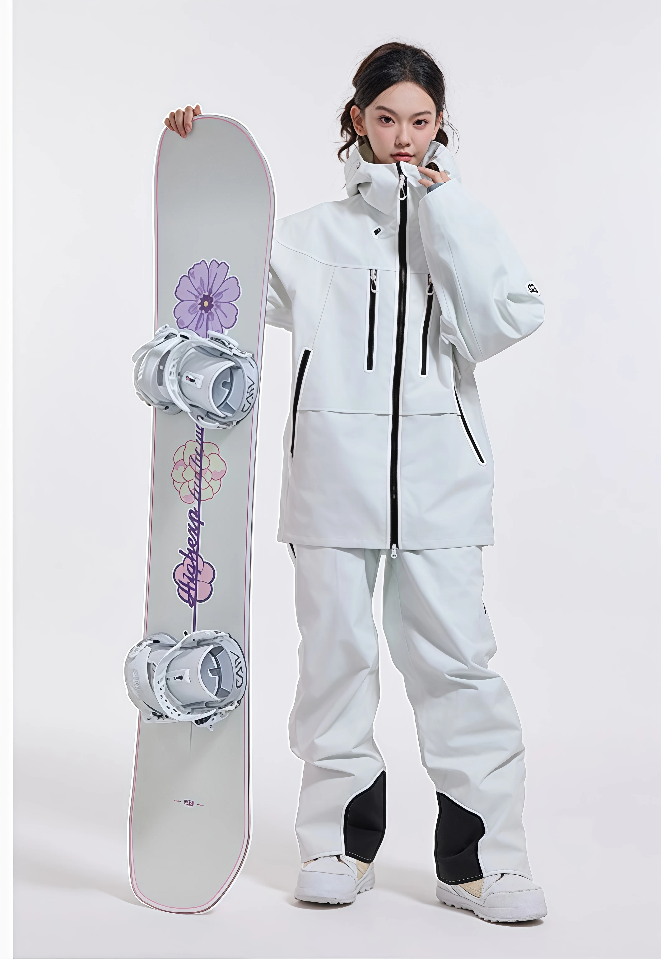 

HIGH EXPERIENCE 2025 Unisex Ski Suit Jacket Pants Set 3L 20K Waterproof Windproof Thermal Insulated Professional Snowsuit