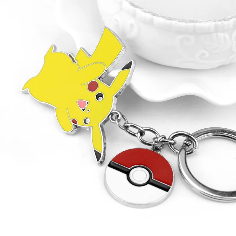 Pokemon Keychain Anime Figures Kawaii Pikachu Cartoon Key Chain Toy Accessories Kids Aldult Charm Birthday Gift