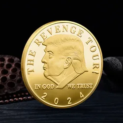 Creative President Donald Trump Silver Gold Plated EAGLE Commemorative Coin Donald J Trump Of US President THE REVENGE TOUR Coin