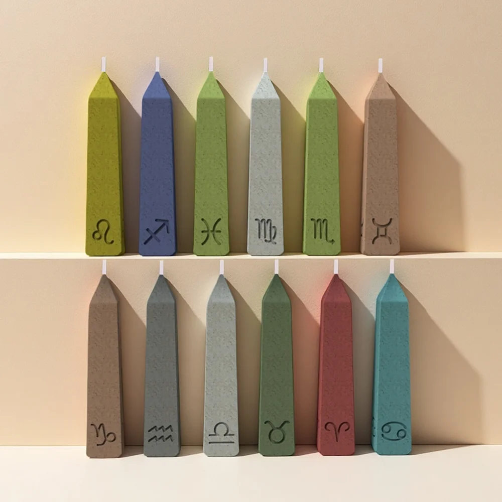

Silicone Mold for Horoscope Candles-DIY 12 Star Sign Symbol Candles,Handmade Geometric Aromatherapy Candle molds