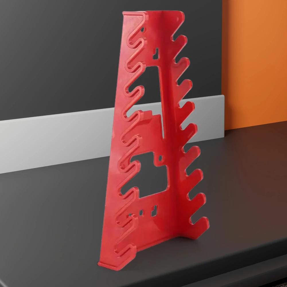 Plastic Tray Rack Wear Resist Multi-Slot Hook Wrench Rack Perforated Board Plastic Rack for Car Repair Tool Box Storage