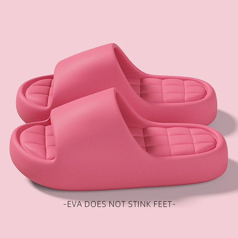 Lightweight Eva Platform Home Slippers Women Comfort Indoor Soft Sole Cloud Slides Woman Summer Thick Botton Non Slip Flip Flops