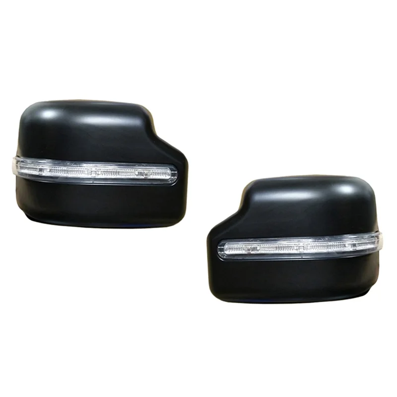 Car Rear View Mirror Cover with LED Turn Signal Lights for Suzuki Jimny JB64 JB74 2019-2022 Side Mirror Replacement